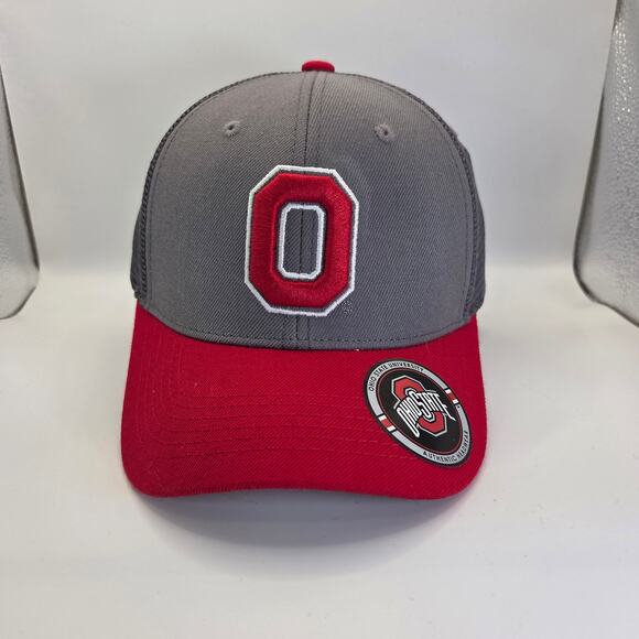 Ohio State Buckeyes Trucker Hat Mesh Back Hook & Loop Adjustable OSU 2018 - Picture 1 of 9